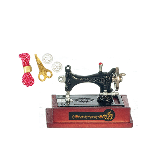 Black Sewing Machine Set